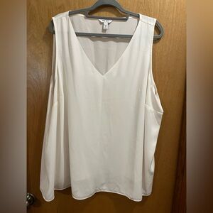 Nine West Cream V-Neck Blouse